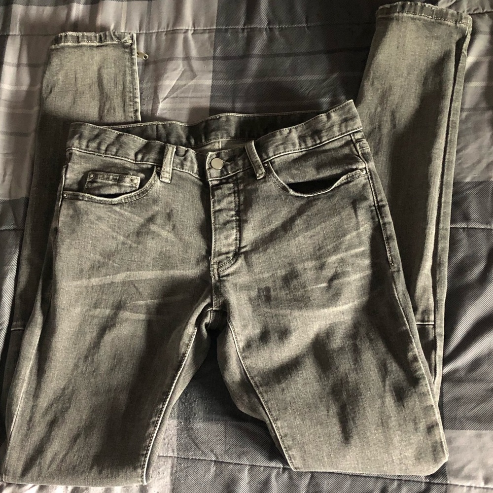 M56 MNML zipper denim jeans